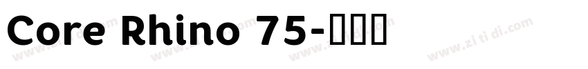 Core Rhino 75字体转换